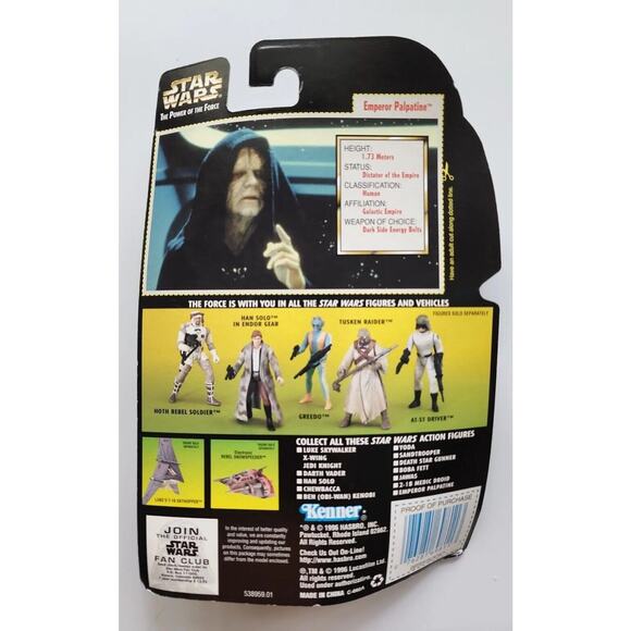 Star Wars Emperor Palpatine 1996 Kenner The Power of the Force SW6 - Picture 3 of 4